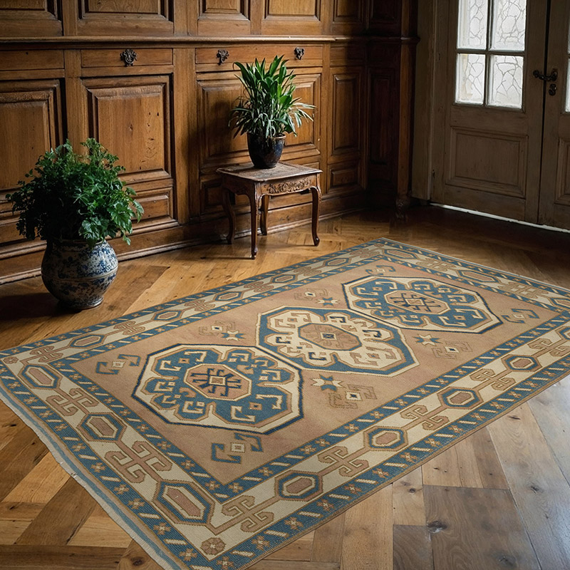Vintage Turkish Hand-Knotted Rug - 5' 3" x 7' 10" (63" x 94") - K0089656