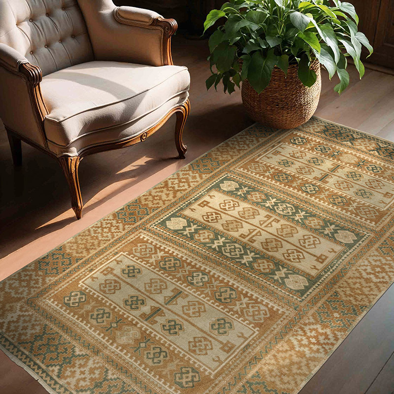 Vintage Turkish Hand-Knotted Rug - 4' 4" x 6' 3" (52" x 75") - K0089666