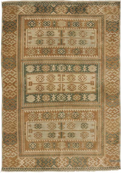 El Dokuma Vintage Hali - 133 cm x 190 cm