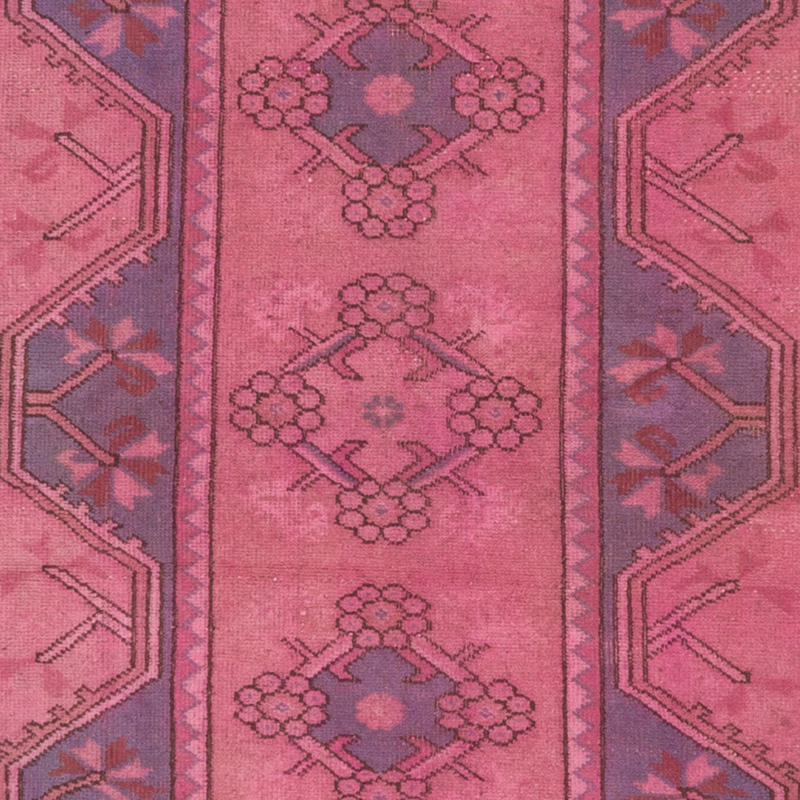 Alfombra de Pasillo Turca Vintage Sobreteñida - 81 cm x 290 cm - K0089668