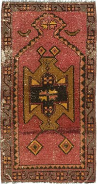 Alfombra Vintage Turca Anudada a Mano - 75 cm x 140 cm