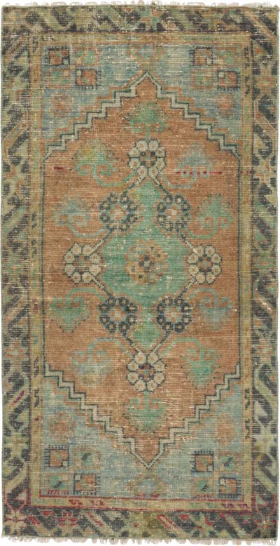 El Dokuma Vintage Halı - 65 cm x 123 cm