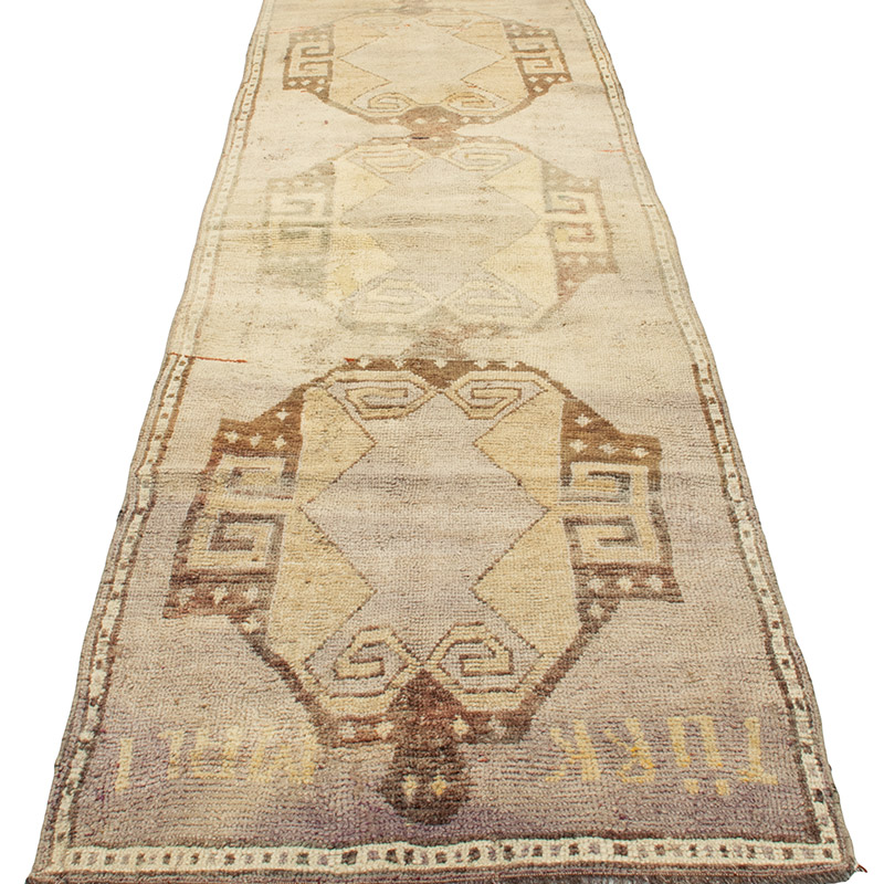 Pasillo Vintage Turco Anudado a Mano - 84 cm x 297 cm - K0089675