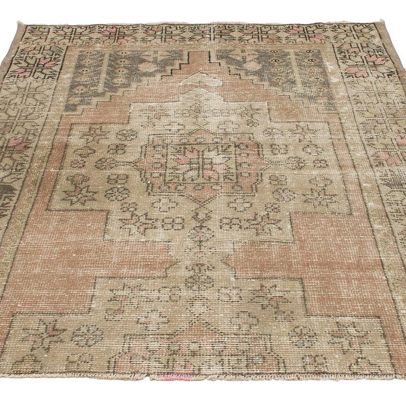 Alfombra Vintage Turca Anudada a Mano - 120 cm x 160 cm - K0089678