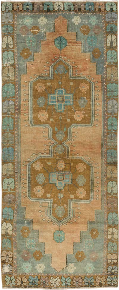 El Dokuma Vintage Halı - 94 cm x 230 cm