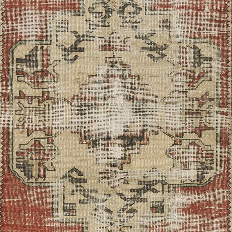 Vintage Turkish Hand-Knotted Rug - 3' 9" x 7' 1" (45" x 85") - K0089684