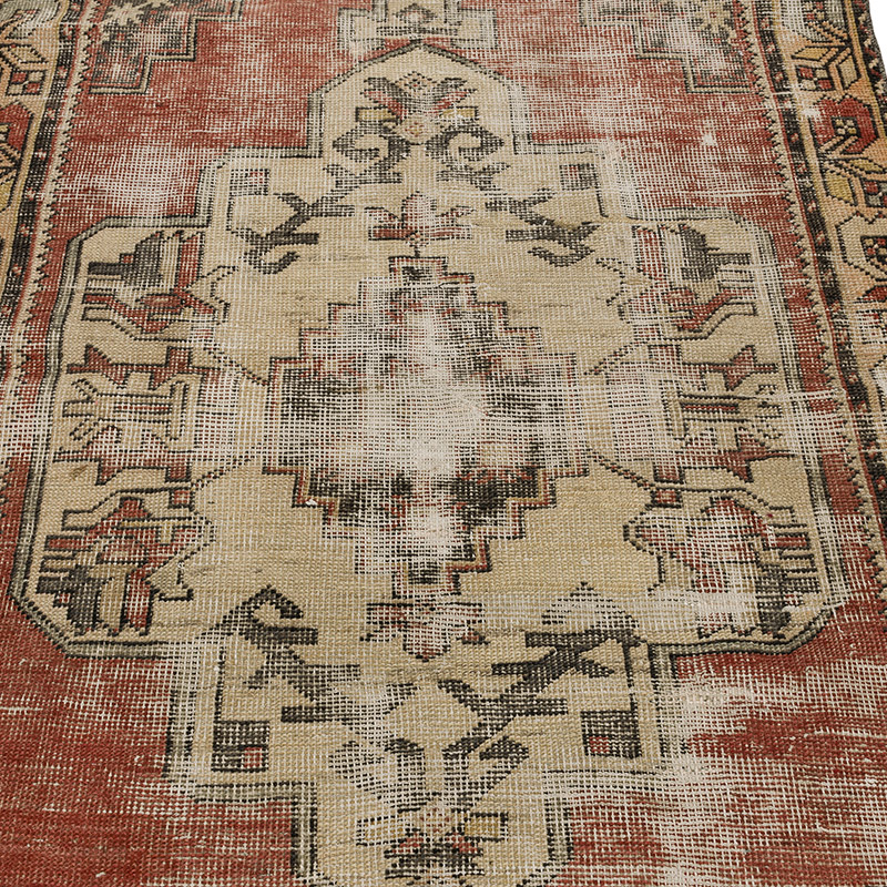 Vintage Turkish Hand-Knotted Rug - 3' 9" x 7' 1" (45" x 85") - K0089684