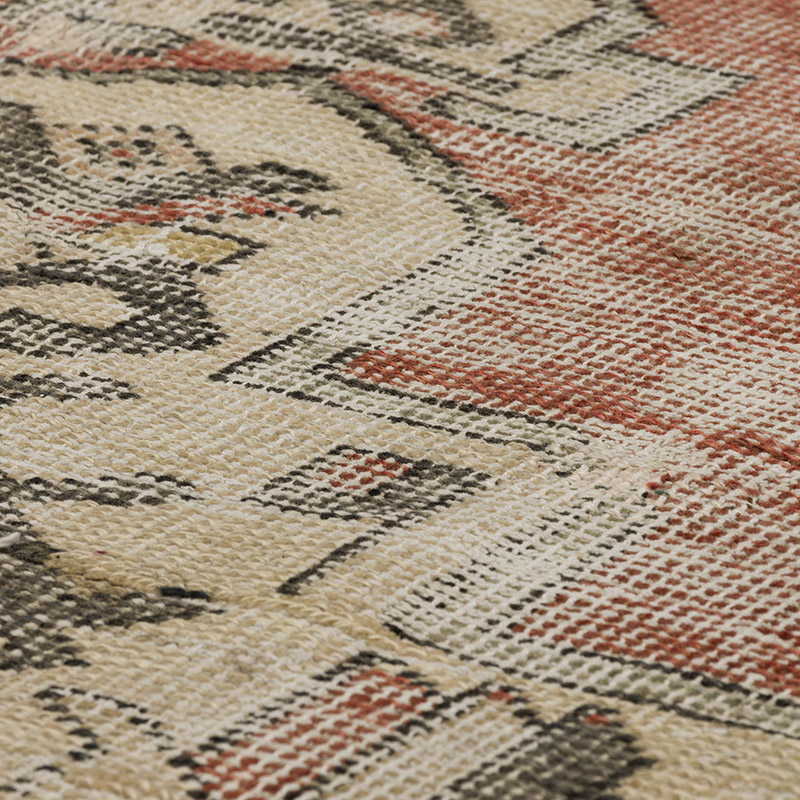Vintage Turkish Hand-Knotted Rug - 3' 9" x 7' 1" (45" x 85") - K0089684