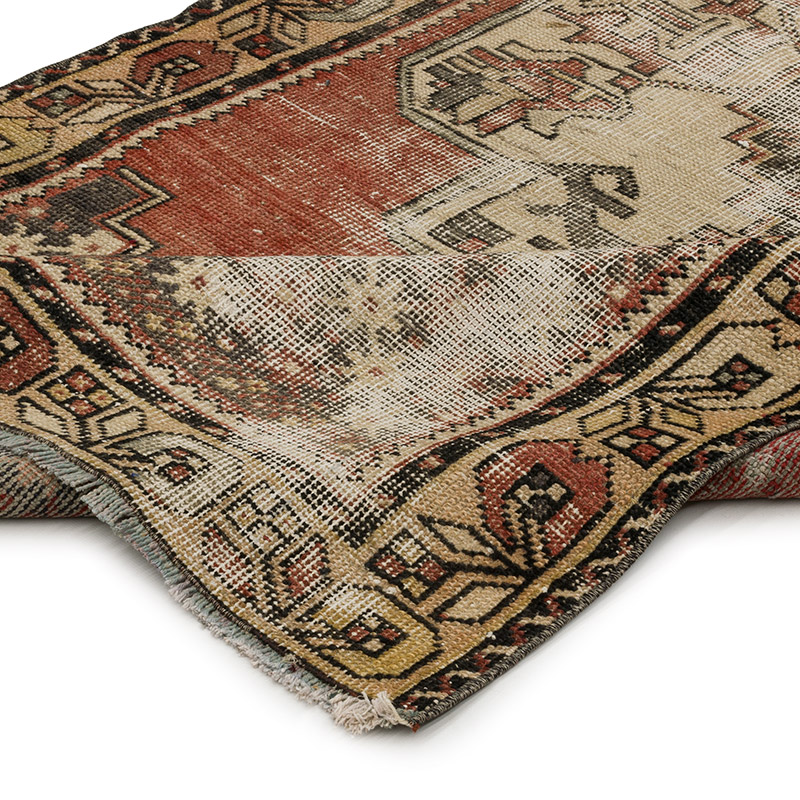 Vintage Turkish Hand-Knotted Rug - 3' 9" x 7' 1" (45" x 85") - K0089684