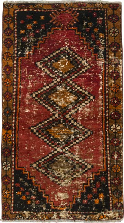 El Dokuma Vintage Halı - 75 cm x 131 cm