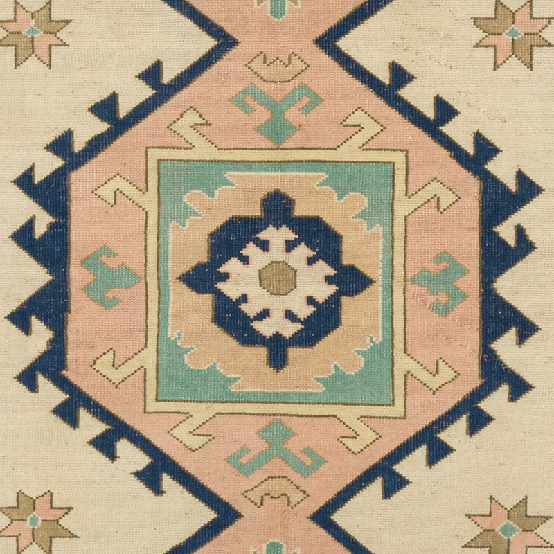 Vintage Turkish Hand-Knotted Rug - 4' 11" x 6' 11" (59" x 83") - K0089686