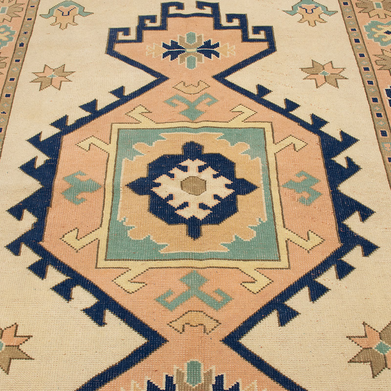 Vintage Turkish Hand-Knotted Rug - 4' 11" x 6' 11" (59" x 83") - K0089686