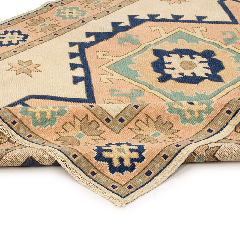 Vintage Turkish Hand-Knotted Rug - 4' 11" x 6' 11" (59" x 83") - K0089686