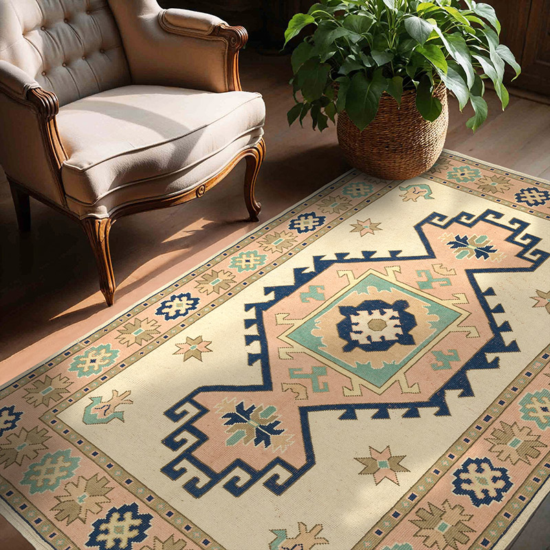 Vintage Turkish Hand-Knotted Rug - 4' 11" x 6' 11" (59" x 83") - K0089686