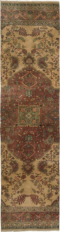 Vintage Turkish Hand-Knotted Runner - 3' 4" x 12' 8" (40" x 152")