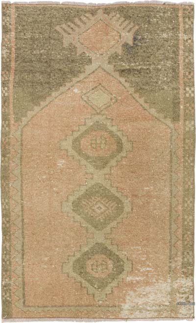 Vintage Turkish Hand-Knotted Rug - 2' 10" x 4' 6" (34" x 54")