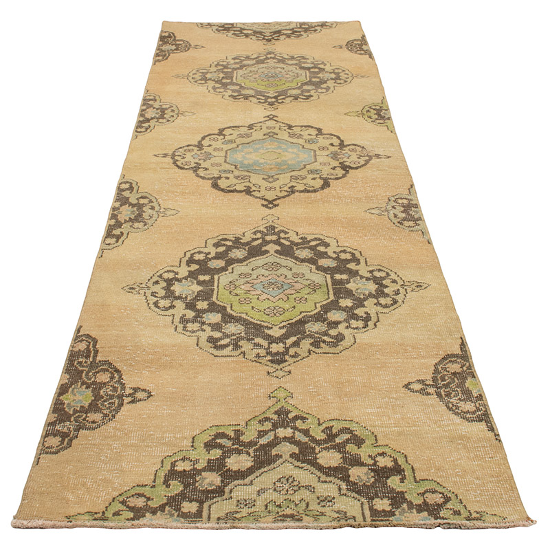 Vintage Turkish Hand-Knotted Runner - 2' 8" x 9' 1" (32" x 109") - K0089693