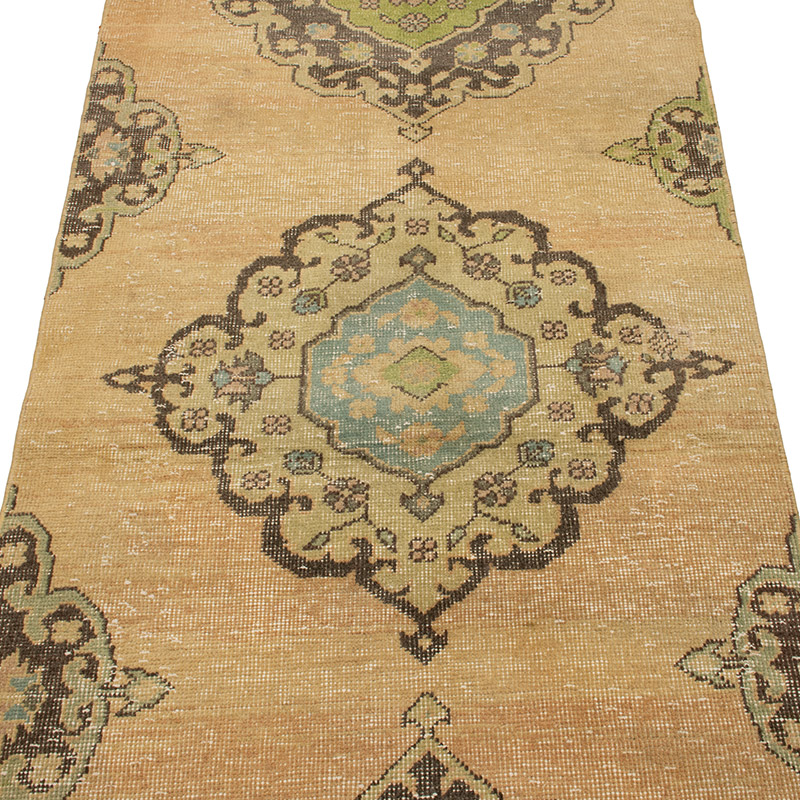 Vintage Turkish Hand-Knotted Runner - 2' 8" x 9' 1" (32" x 109") - K0089693