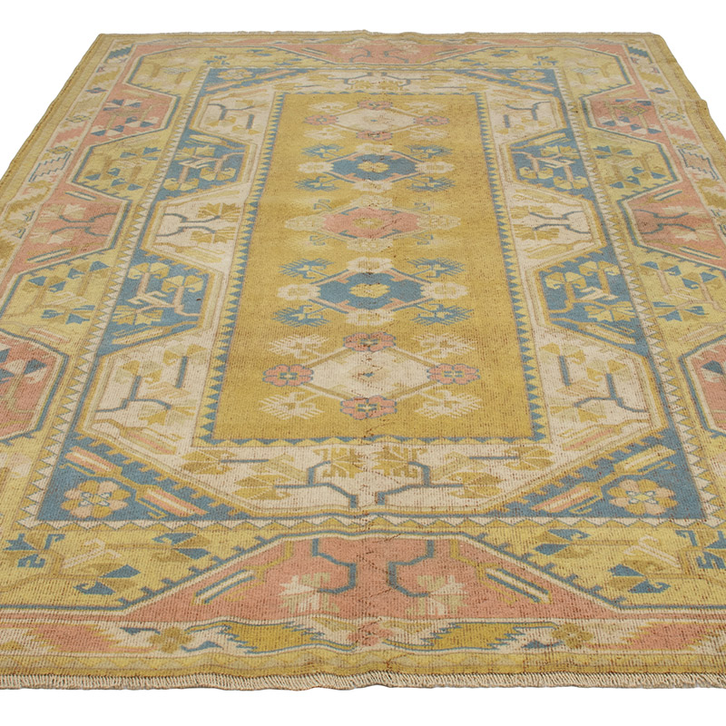 Vintage Turkish Hand-Knotted Rug - 5' 3" x 8' 2" (63" x 98") - K0089696