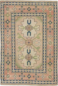 Vintage Turkish Hand-Knotted Rug - 4' 11" x 7' 3" (59" x 87")
