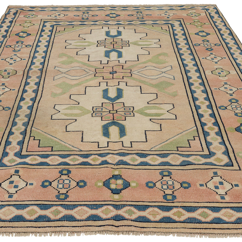 Alfombra Vintage Turca Anudada a Mano - 150 cm x 220 cm - K0089697