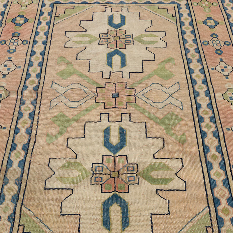 Alfombra Vintage Turca Anudada a Mano - 150 cm x 220 cm - K0089697
