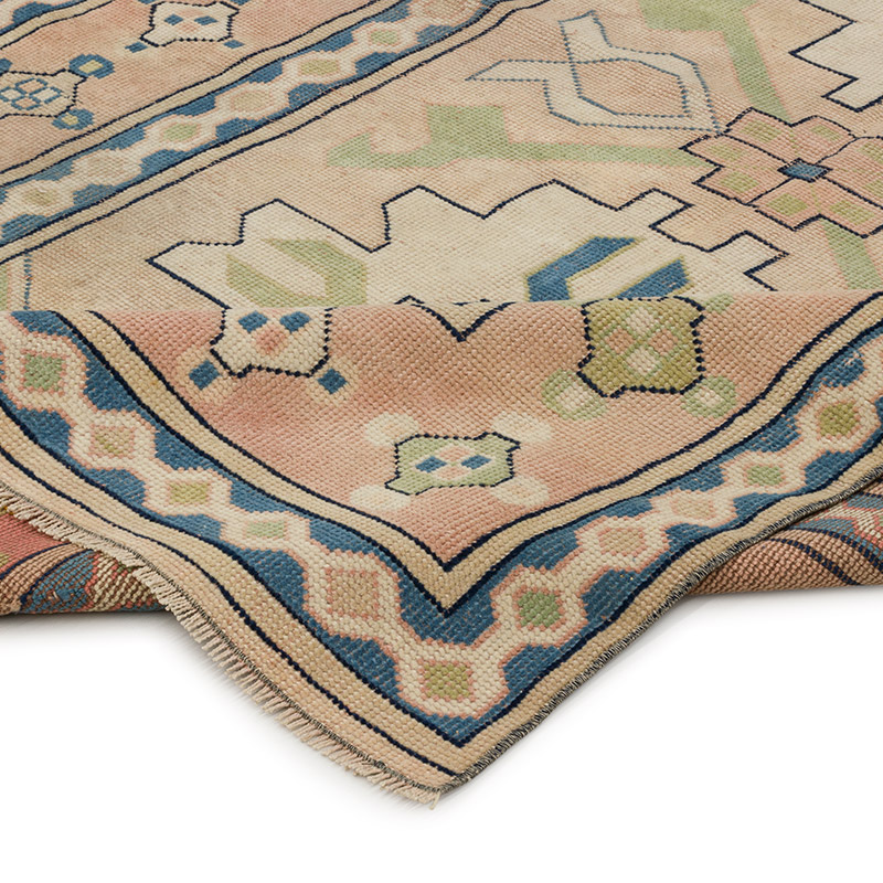 Alfombra Vintage Turca Anudada a Mano - 150 cm x 220 cm - K0089697