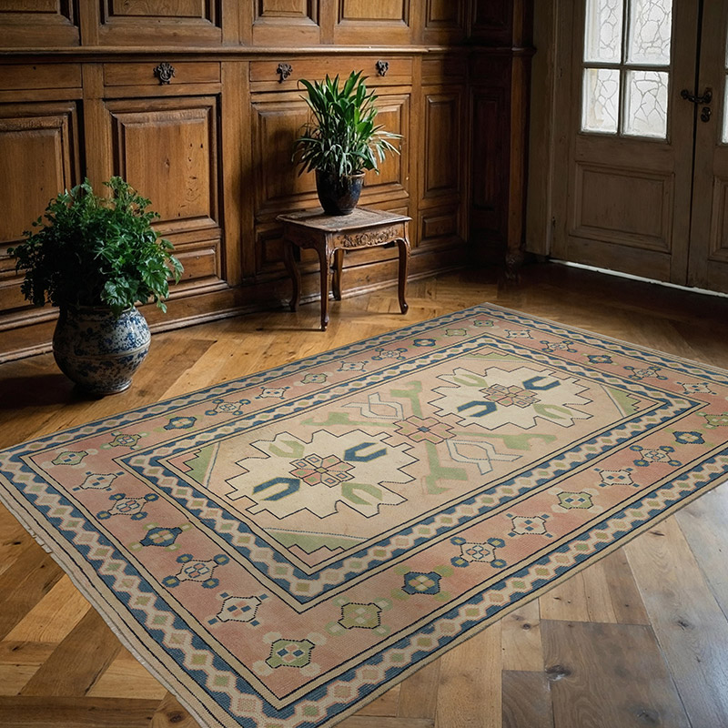 Alfombra Vintage Turca Anudada a Mano - 150 cm x 220 cm - K0089697