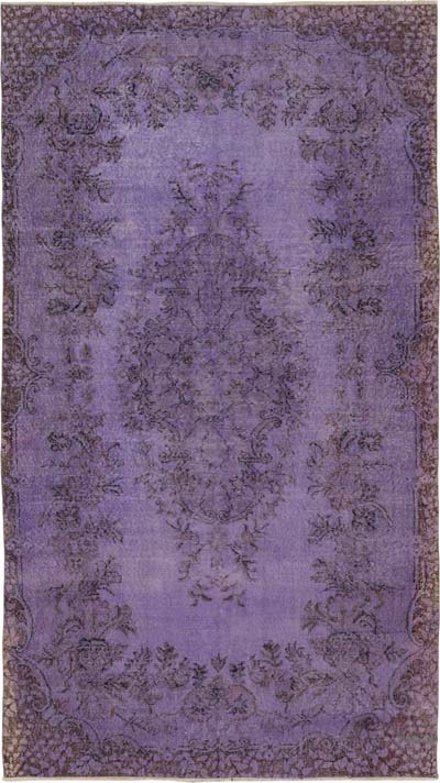 Boyalı El Dokuma Vintage Halı - 172 cm x 308 cm