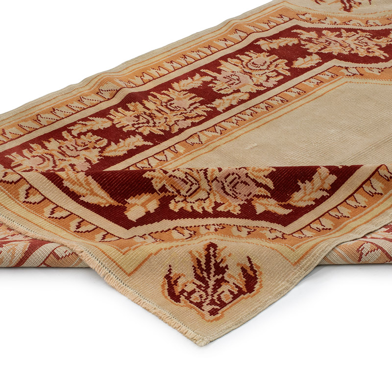 Alfombra Vintage Turca Anudada a Mano - 125 cm x 173 cm - K0089704