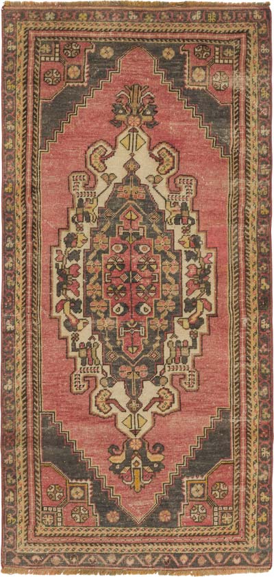 El Dokuma Vintage Halı - 92 cm x 192 cm