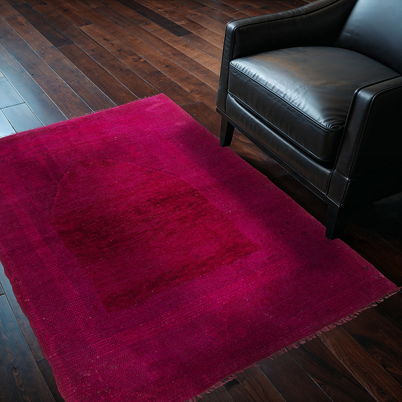 Alfombra Turca Vintage Sobre-teñida - 113 cm x 158 cm - K0089707