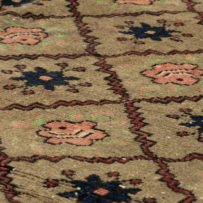 Alfombra Vintage Turca Anudada a Mano - 136 cm x 228 cm - K0089708