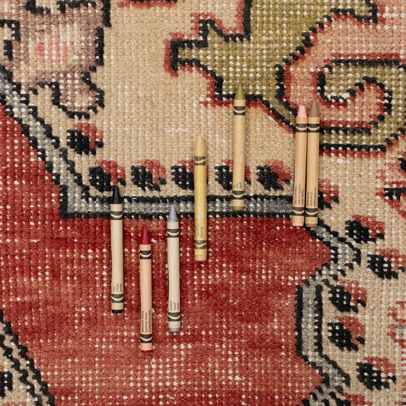 Vintage Turkish Hand-Knotted Rug - 4' 6" x 7' 5" (54" x 89") - K0089710