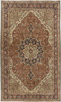 Vintage Turkish Hand-Knotted Rug - 3' 11" x 6' 8" (47" x 80")