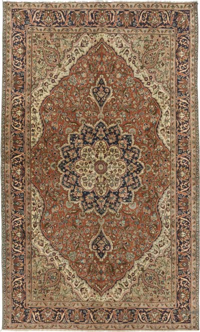 El Dokuma Vintage Halı - 120 cm x 203 cm