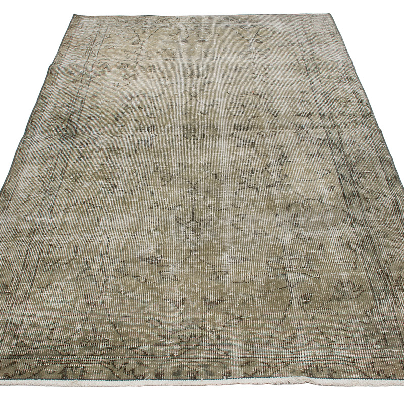 Over-dyed Vintage Hand-Knotted Turkish Rug - 3' 5" x 5' 7" (41" x 67") - K0089716