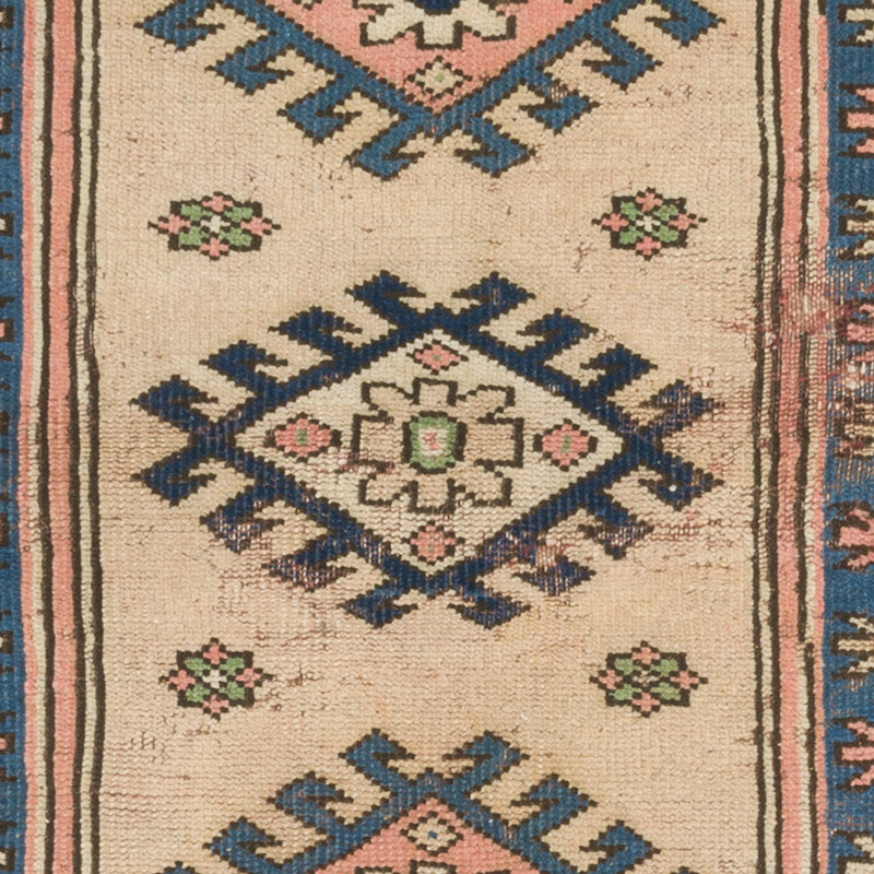 Vintage Turkish Hand-Knotted Rug - 2' 9" x 4' 2" (33" x 50") - K0089717