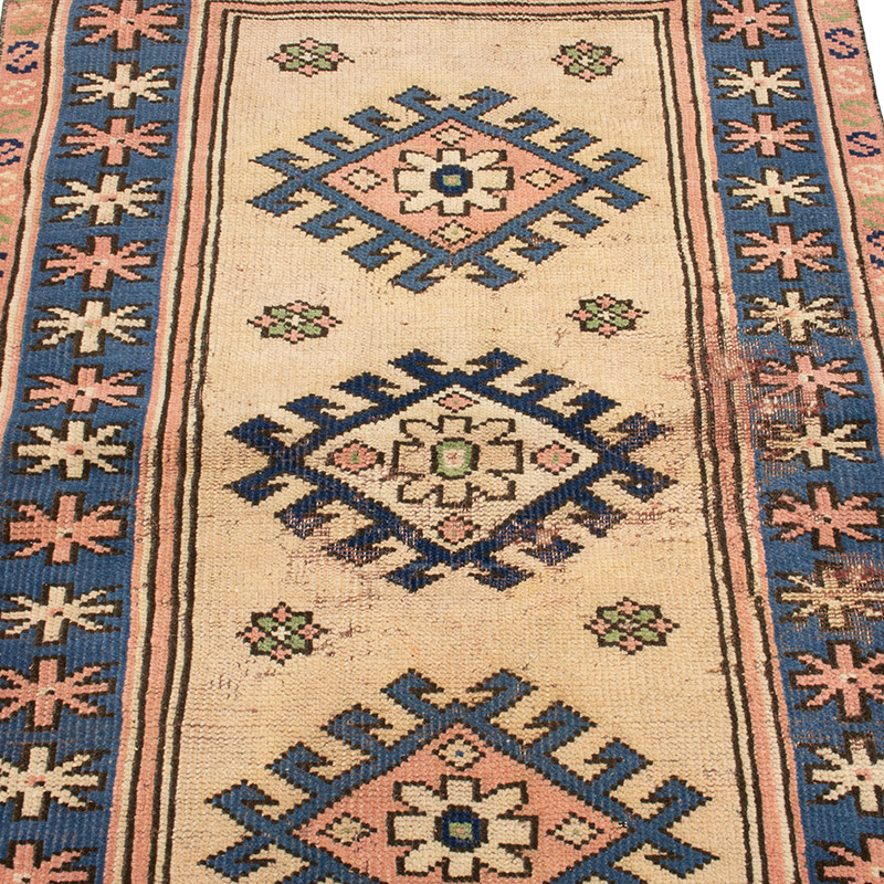 Vintage Turkish Hand-Knotted Rug - 2' 9" x 4' 2" (33" x 50") - K0089717