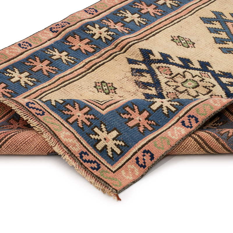 Vintage Turkish Hand-Knotted Rug - 2' 9" x 4' 2" (33" x 50") - K0089717