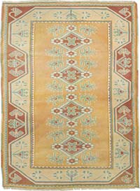 Alfombra Vintage Turca Anudada a Mano - 116 cm x 156 cm