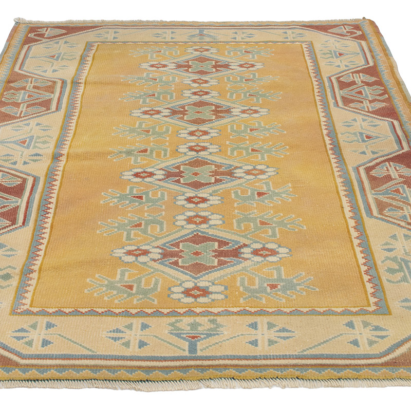 Vintage Turkish Hand-Knotted Rug - 3' 10" x 5' 1" (46" x 61") - K0089718