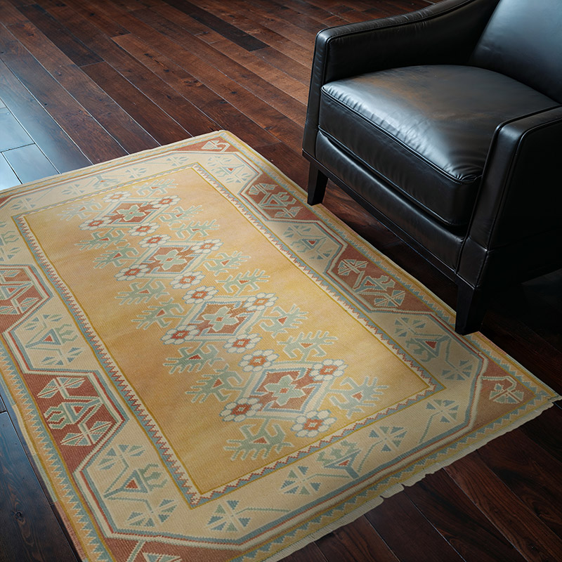 Vintage Turkish Hand-Knotted Rug - 3' 10" x 5' 1" (46" x 61") - K0089718