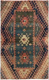 Vintage Turkish Hand-Knotted Rug - 3' 8" x 5' 11" (44" x 71")