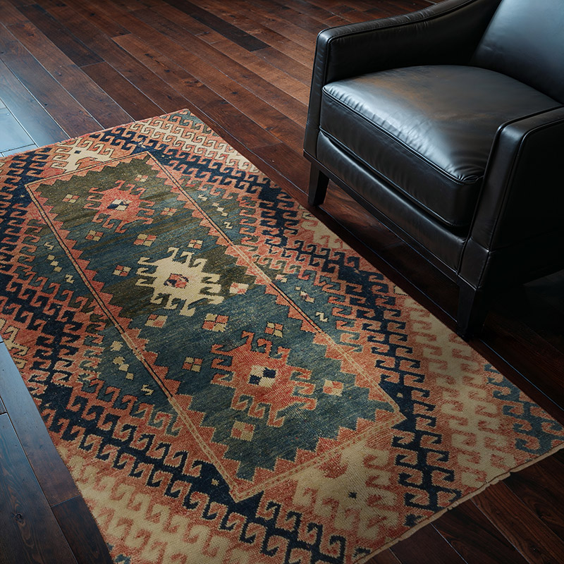 Vintage Turkish Hand-Knotted Rug - 3' 8" x 5' 11" (44" x 71") - K0089719