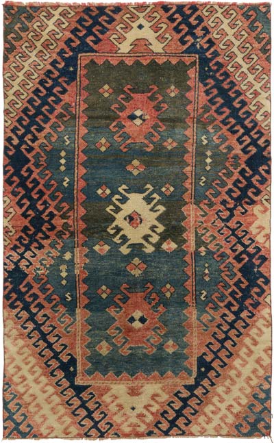 El Dokuma Vintage Halı - 112 cm x 180 cm