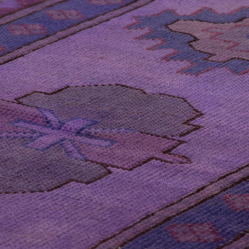 Boyalı El Dokuma Vintage Halı Yolluk - 74 cm x 327 cm - K0089734