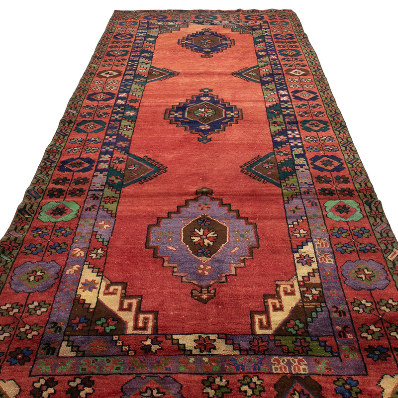 Vintage Anadolu Yolluk - 130 cm x 370 cm - K0089740