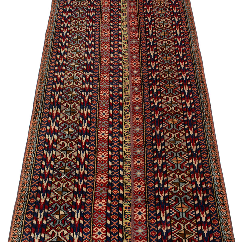 Vintage Turkish Hand-Knotted Runner - 2' 1" x 13' 1" (25" x 157") - K0089741