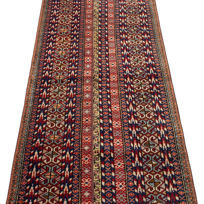 Vintage Turkish Hand-Knotted Runner - 2' 1" x 13' 1" (25" x 157") - K0089741